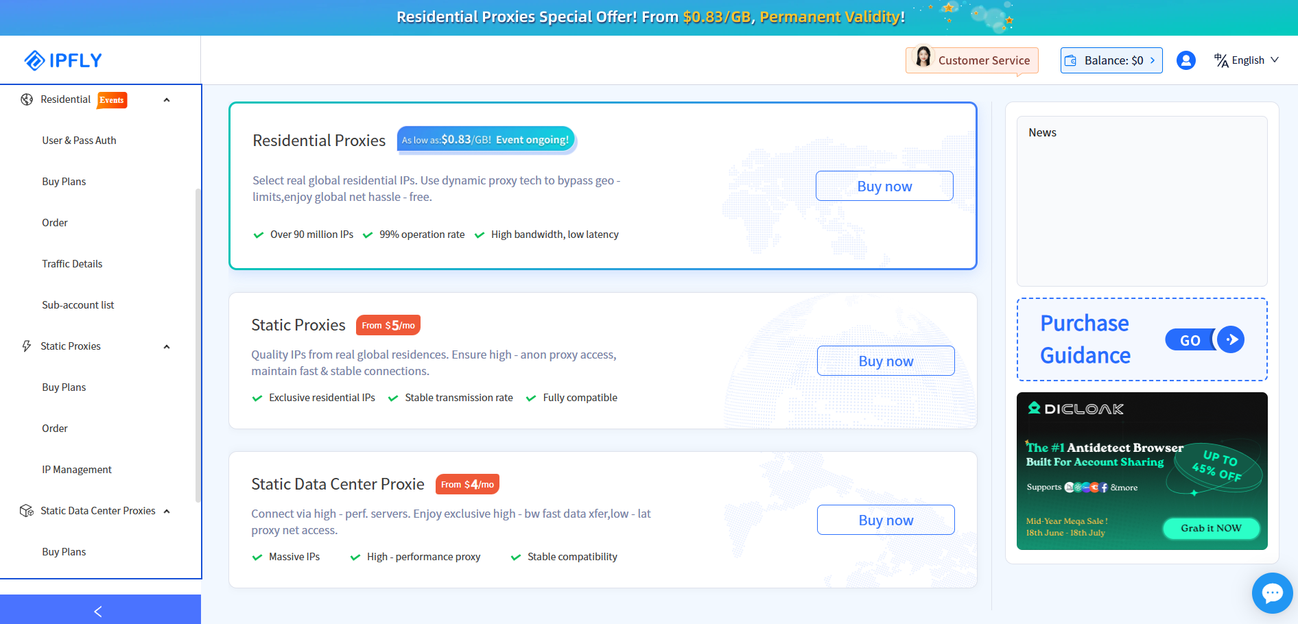 DICloak BrowserStep 1: Register/Login and Choose a Package